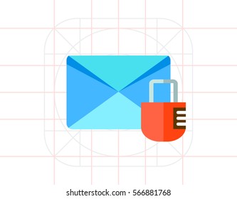 Mail Lock Vector Icon