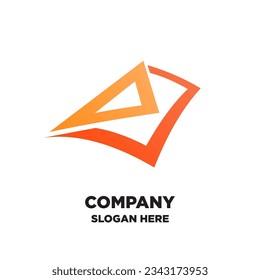 Logo de Mail. Símbolo de sobre. Signo de mensaje. Botón de navegación de correo. Logo del resumen de negocios. Ilustración del vector de material aislado en fondo blanco