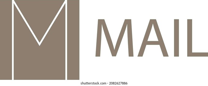 Icono de logotipo de correo para amantes simples