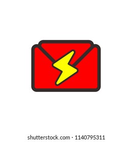Mail logo. Letter Icon. envelope and post symbol. Vector eps 08.