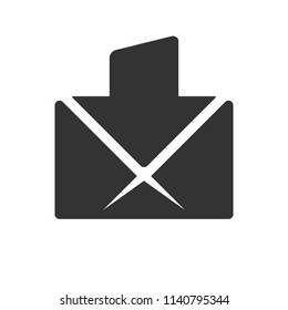 Mail logo. Letter Icon. envelope and post symbol. Vector eps 08.
