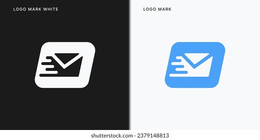 Mail Logo Template In Vector Icon Illustration Design.