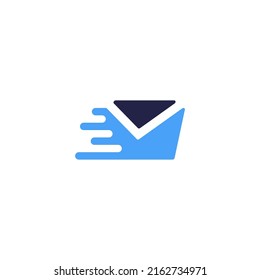 mail logo in vector icon illustrator design.