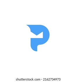 mail logo in vector icon illustrator design.