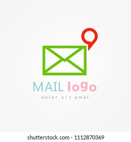 Mail logo. Vector illustration