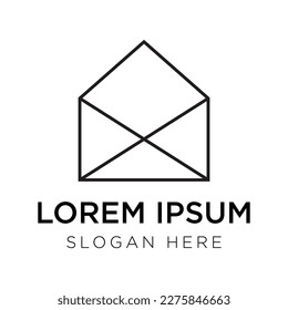 mail logo vector illustration isolated on white background