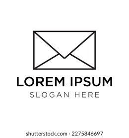 mail logo vector illustration isolated on white background