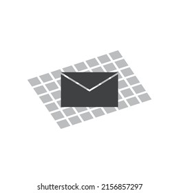 Mail logo vector template icon illustration design