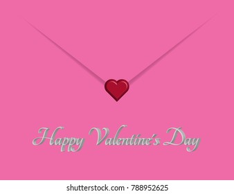 Mail Love and Greeting card for Valentine's day on 14 February.