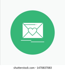 Mail, Love, Heart, Wedding. Vector Icon Template background