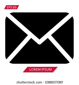 mail love symbol vector icon