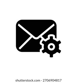 mail management solid icon vector design good for web or mobile app