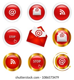 Mail medal frame icon