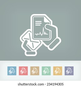 Mail with a medical document