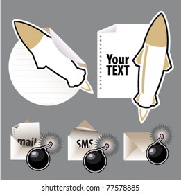 mail and message clip arts