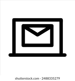 Correo, mensaje, sobre, comunicación, correo electrónico, carta, bandeja de entrada, enviar, icono de contacto Vector.