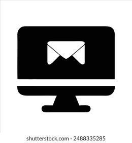 Correo, mensaje, sobre, comunicación, correo electrónico, carta, bandeja de entrada, enviar, icono de contacto Vector.