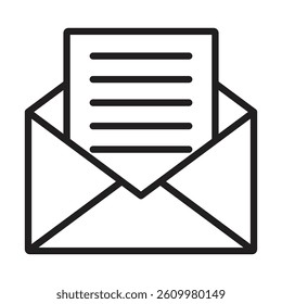Mail message icon Line Art Logo set