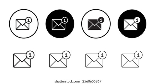 Mail message icon Outline vector for web ui