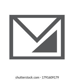 Mail message icon vector. Contact symbol