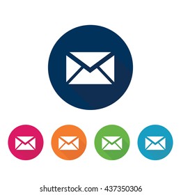 Mail and message icons set.