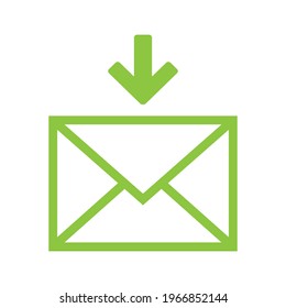 mail message inbox icon vector 