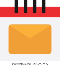 Ilustração Simples do Vetor de Ícone de Mensagem de Email