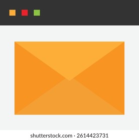 Mail Message Letter Icon Vector Flat Illustration