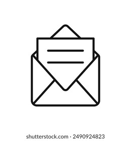 Mail message logo sign vector outline