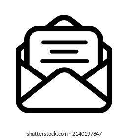 Mail Message One Line Art Icon Stock Vector (Royalty Free) 2140197847 ...