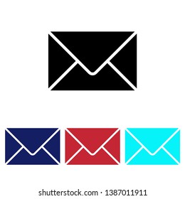 mail message send icon vector