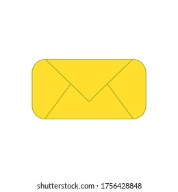 Icono de correo o mensaje/SMS. Concepto de correo rápido por Internet/SMS. icono vector de mensaje de texto, símbolo de burbuja de voz. Ilustración vectorial plana moderna y simple para sitio web o aplicación móvil