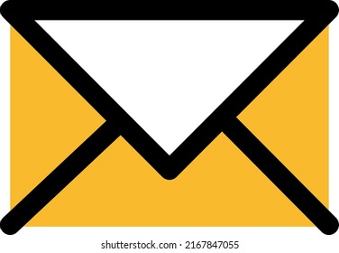 Mail mobile icon, illustration, vector on a white background.