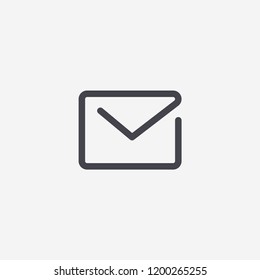 Mail modern simple flat vector illustration for web site or mobile app