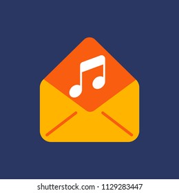 Mail music attachment icon