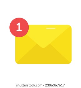 Mail notification icon in editable style, well design vector of email notification