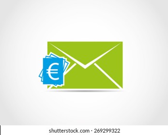 Mail Notifications Bill Invoice Euro svg