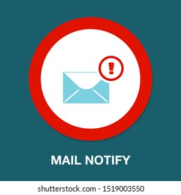 Mail Notify Icon, Mail Icon, Message Icon