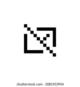 mail off pixel perfect icon design. Flat style design isolated on white background. Vector illustration