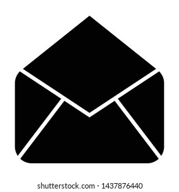 mail open favorites icon vector