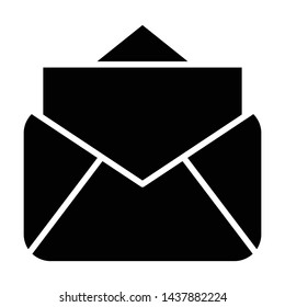mail open favorites icon vector