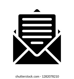 mail open glyphs icon 
