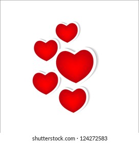 Mail open with heart. Vector illustration