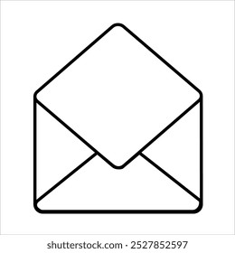 mail open icon, email symbol, email icon vector