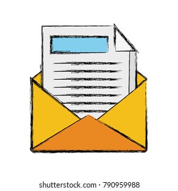 Mail open with letter