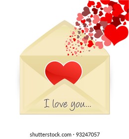 Mail opening with hearts