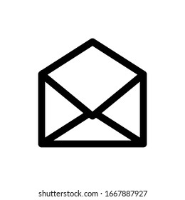 mail outline icon design. eps 10