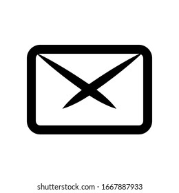 diseño de iconos de esquema de correo. Pasos 10