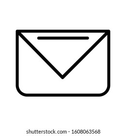 Mail with outline icon vector illustration logo template for many purpose