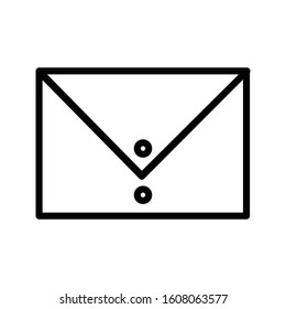 Mail with outline icon vector illustration logo template for many purpose